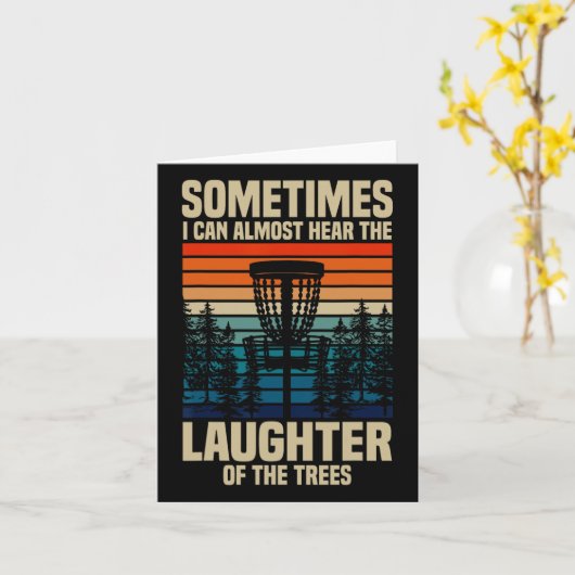 Frisbee Golf Disc Golf  カード (黄色い花)