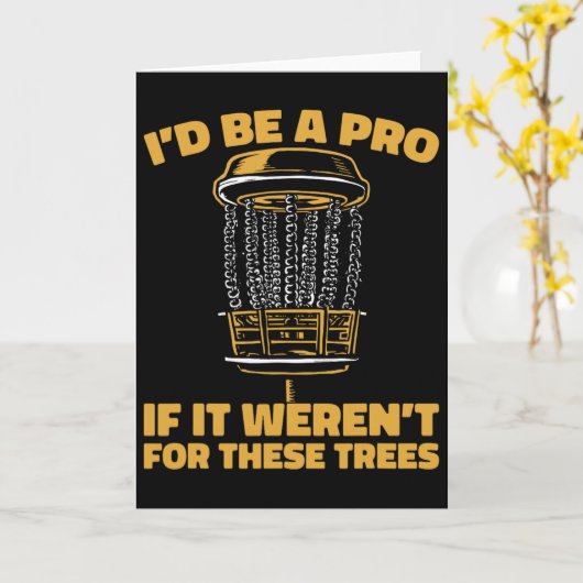 Frisbee Golf Disc Outdoor Sport - Tree _2  カード (黄色い花)