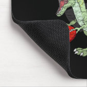 Frisbee Golfer T Rex Dinosaur Golf Player Dino Dis マウスパッド (コーナー)