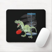 Frisbee Golfer T Rex Dinosaur Golf Player Dino Dis マウスパッド (マウス)