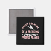 Frisbee Player Ultimate Frisbee Disc Golf Grandma  マグネット (正面/裏面)