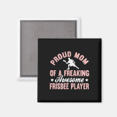Frisbee Player Ultimate Frisbee Disc Golf Mom Moth マグネット (正面/裏面)
