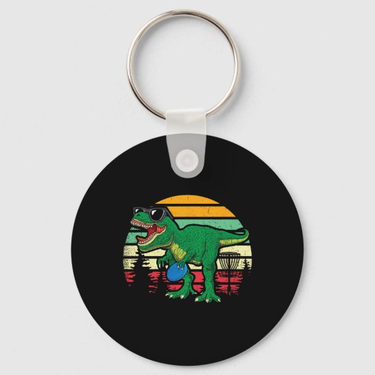 Frisbees Dino Cute T Rex Dinosaur Kids Boys Disc G キーホルダー (正面)