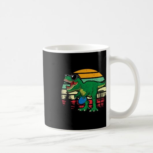 Frisbees Dino Cute T Rex Dinosaur Kids Boys Disc G コーヒーマグカップ (右)