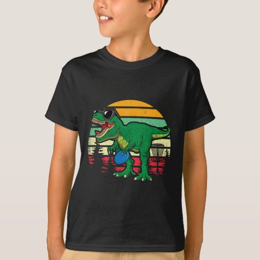 Frisbees Dino Cute T Rex Dinosaur Kids Boys Disc G Tシャツ (正面)