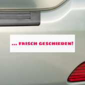 Frisch Geschieden バンパーステッカー (車上)