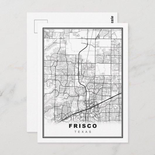 Frisco Map ポストカード (正面/裏面)