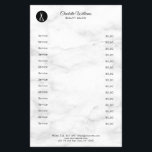 Friseur Marmor Flyer チラシ<br><div class="desc">Moderne Friseur Marmor Flyer mit Schere-Design,  Schwarz,  Weiß. Fügen Sie Ihre Kontaktinformationen auf der Rückseite hinzu.</div>