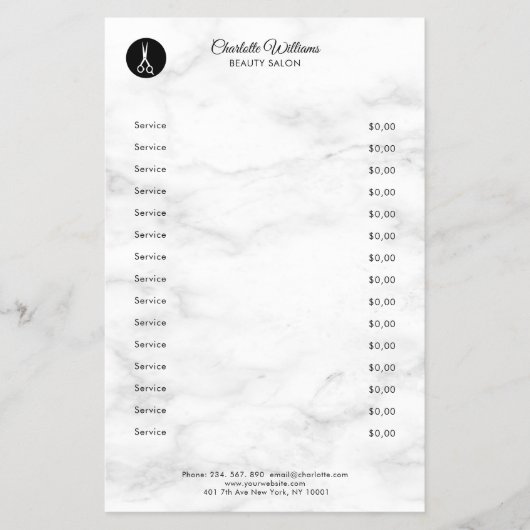 Friseur Marmor Flyer チラシ (正面)