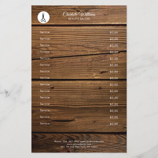 Friseur Rustikal Flyer チラシ (正面)