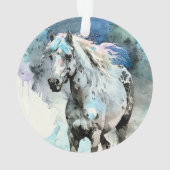 Frisky Appaloosa Mare Watercolour オーナメント (裏面)
