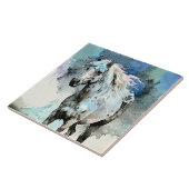 Frisky Appaloosa Mare Watercolour タイル (側面)