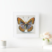 Fritillaries Butterfly 260824IREF243 - Watercolor スクエア壁時計 (ホーム)