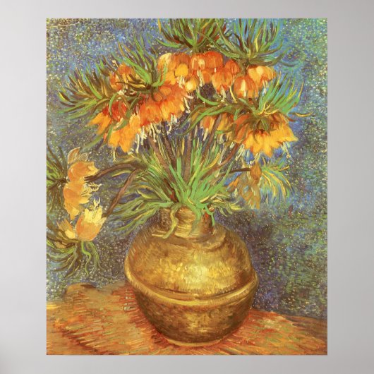 Fritillaries in a Copper Vase by Vincent van Gogh ポスター (正面)