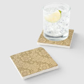 「Fritillary」の壁紙のデザイン1885年 ストーンコースター (横)