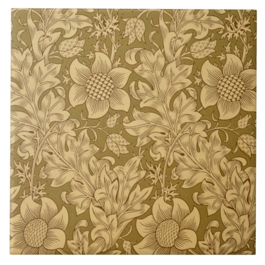 「Fritillary」の壁紙のデザイン1885年 タイル (正面)