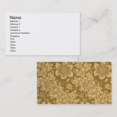 「Fritillary」の壁紙のデザイン1885年 名刺 (正面/裏面)