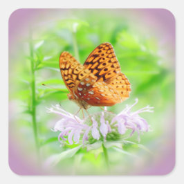 Fritillary Dream - Daylily Squareステッカー スクエアシール