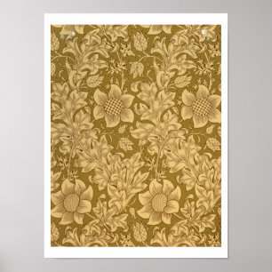 'Fritillary' wallpaper design, 1885 ポスター