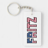 Fritz Name Vorname USA Flagge Anhänger Schlüssel キーホルダー (正面)