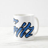 Fritz Vorname Name blue Tasse Kaffeetasse コーヒーマグカップ (正面右)