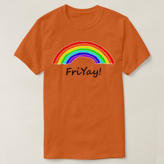 FriyayはRainbows用 Tシャツ (デザイン正面)