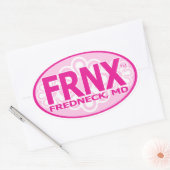 FRNXの女の子らしいデカール 楕円形シール (封筒)