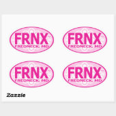 FRNXの女の子らしいデカール 楕円形シール (シート)
