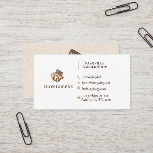 Fro理容師ショップ名刺 名刺 (正面/裏面インサイチュ)