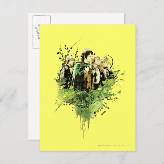 FRODO™とHobbits Vector Collage ポストカード (正面/裏面)