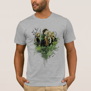 FRODO™とHobbits Vector Collage Tシャツ
