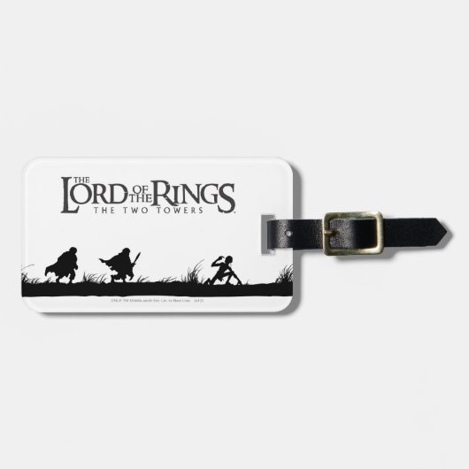 Frodo、サムおよびGollum ラゲッジタグ (正面横)
