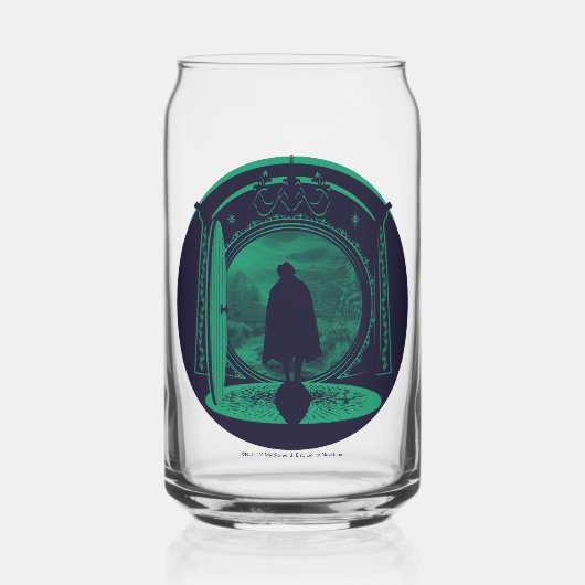 FRODO™ LEAVING THE SHIRE™ シルエット ガラス缶 (正面)