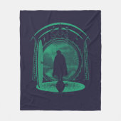FRODO™ LEAVING THE SHIRE™ シルエット フリースブランケット (正面)