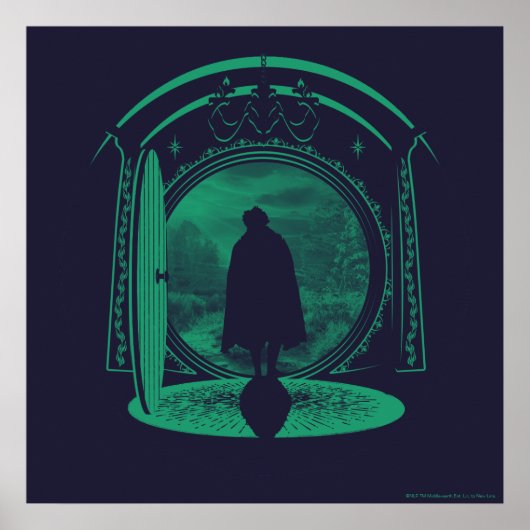 FRODO™ LEAVING THE SHIRE™ シルエット ポスター (正面)