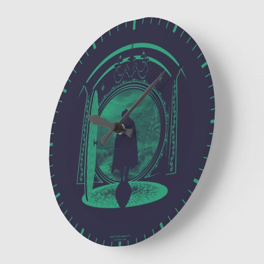 FRODO™ Leaving THE SHIRE™ Silhouette ラージ壁時計 (傾斜)