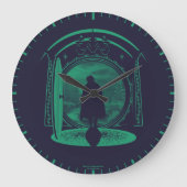 FRODO™ Leaving THE SHIRE™ Silhouette ラージ壁時計 (正面)