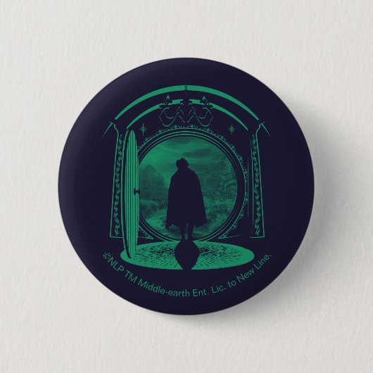 FRODO™ Leaving THE SHIRE™ Silhouette 缶バッジ (正面)