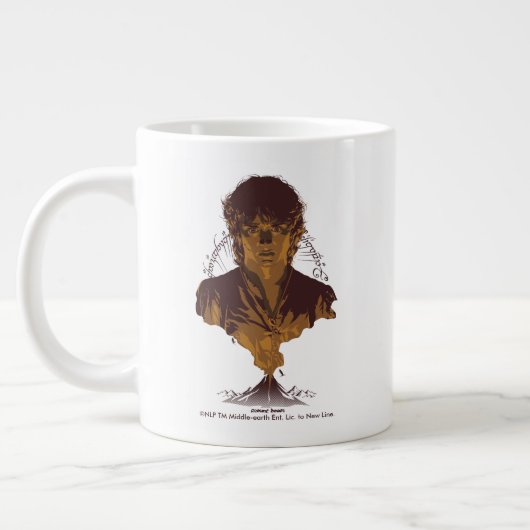 FRODO™ MOUNT DOOM™ テングワール刻印 グラフィック ジャンボコーヒーマグカップ (左)