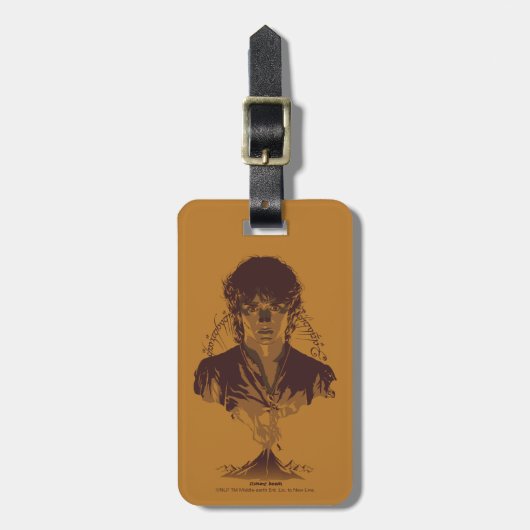 FRODO™ MOUNT DOOM™ テングワール刻印 グラフィック ラゲッジタグ (正面縦)