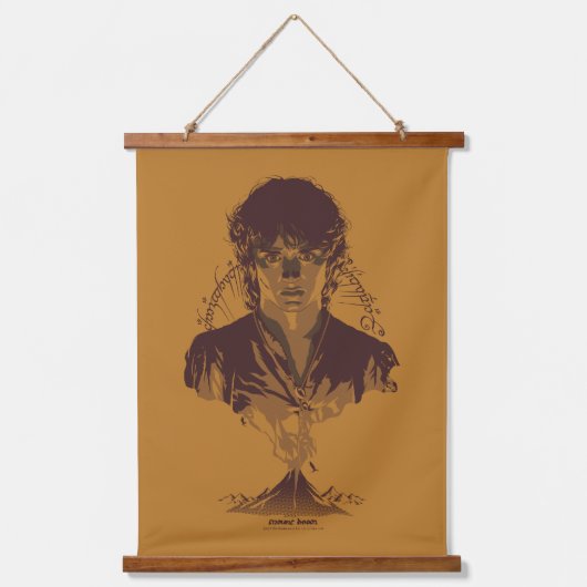 FRODO™ MOUNT DOOM™ テングワール刻印 グラフィック 吊り下げ型タペストリー (正面)
