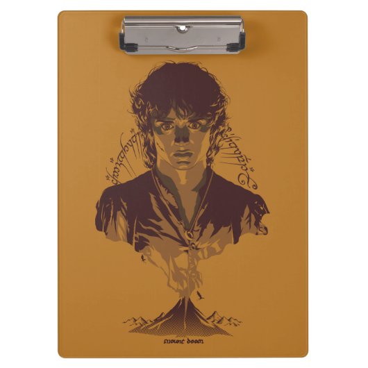 FRODO™ MOUNT DOOM™ Tengwar Inscription Graphic クリップボード (正面)