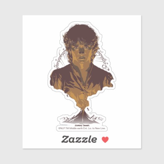 FRODO™ MOUNT DOOM™ Tengwar Inscription Graphic シール (シート)