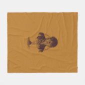 FRODO™ MOUNT DOOM™ Tengwar Inscription Graphic フリースブランケット (正面(横))