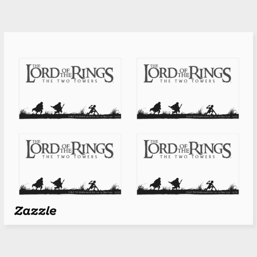 FRODO™、Sam、GOLLUM™ 長方形シール (シート)