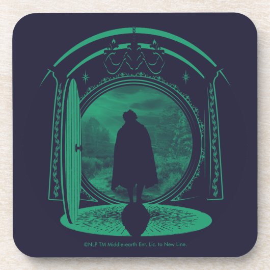 FRODO™ THE SHIRE™を去るシルエット コースター (正面)