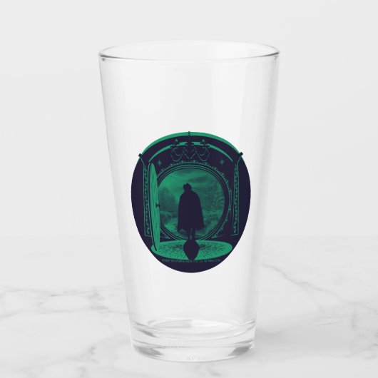 FRODO™ THE SHIRE™を去るシルエット タンブラーグラス (正面)