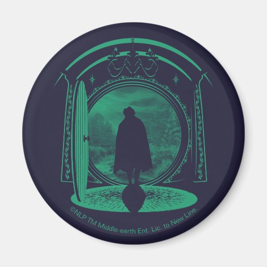 FRODO™ THE SHIRE™を去るシルエット マグネット (正面)
