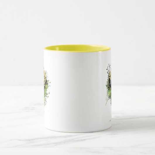 FRODO™ with Hobbits Vector Collage マグカップ (中央)