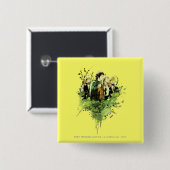 FRODO™ with Hobbits Vector Collage 缶バッジ (正面&裏面)